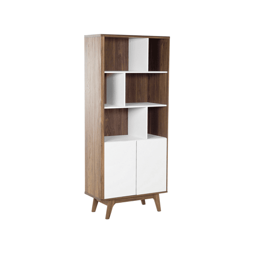 Estante COLUMBUS 182 cm CastanhoBranco