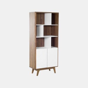 Estante COLUMBUS 182 cm CastanhoBranco