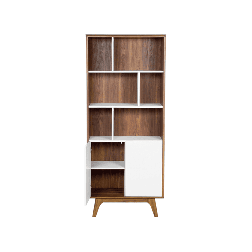Estante COLUMBUS 182 cm CastanhoBranco