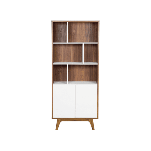 Estante COLUMBUS 182 cm CastanhoBranco