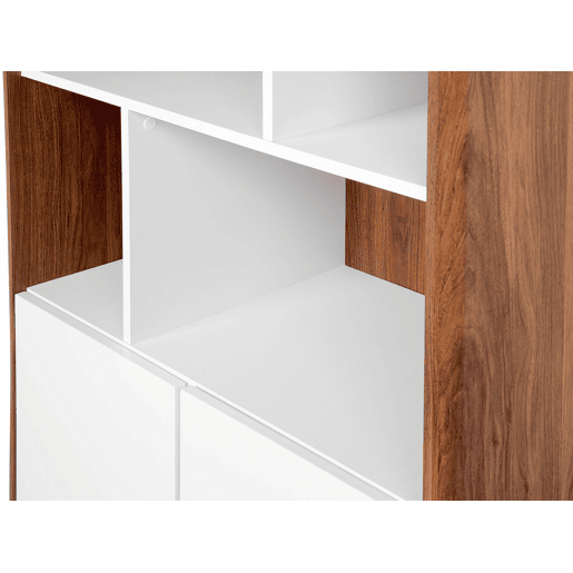 Estante COLUMBUS 182 cm CastanhoBranco