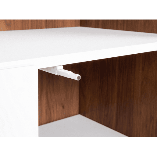 Estante COLUMBUS 182 cm CastanhoBranco