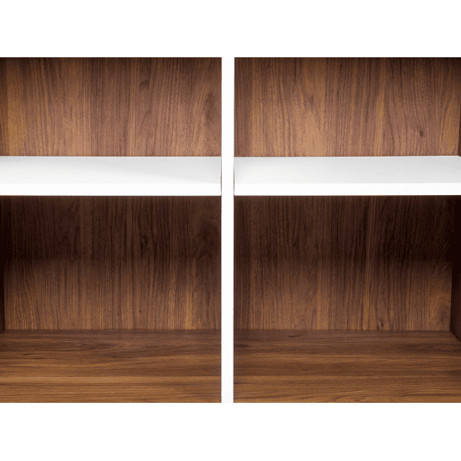 Estante COLUMBUS 182 cm CastanhoBranco
