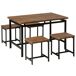 Beliani Conjunto de comedor ARLINGTON Beliani Conjunto de comedor ARLINGTON Negro
