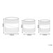 Beliani Conjunto de 3 macetas RATTAIL Beliani Conjunto de 3 macetas RATTAIL Natural