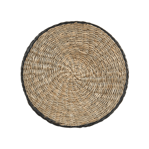Conjunto de 3 vasos para plantas RATTAIL Alga 322927 cm Preto
