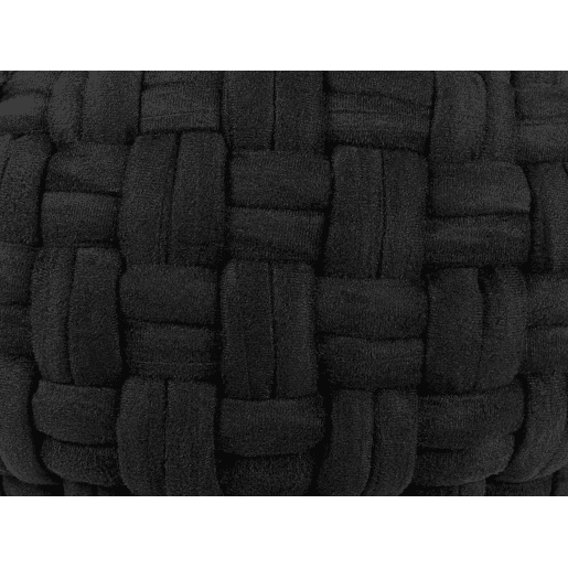 Pufe HOPA Veludo Preto 45 cm 45 cm 35 cm