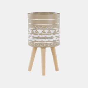Vaso alto para plantas MILINA 30 cm Creme
