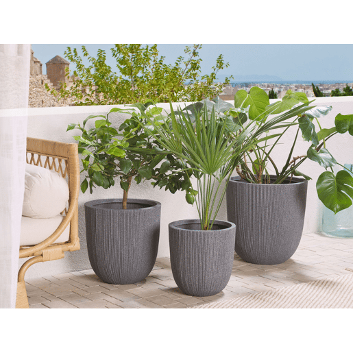 Vaso CHIOS 31 cm Cinzento