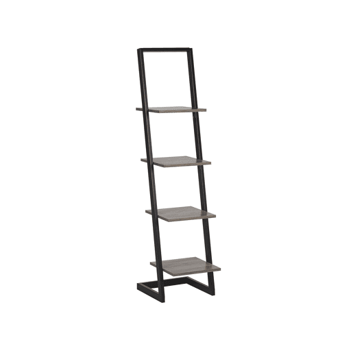 Estante com 4 prateleiras JOPLIN 143 cm Preto