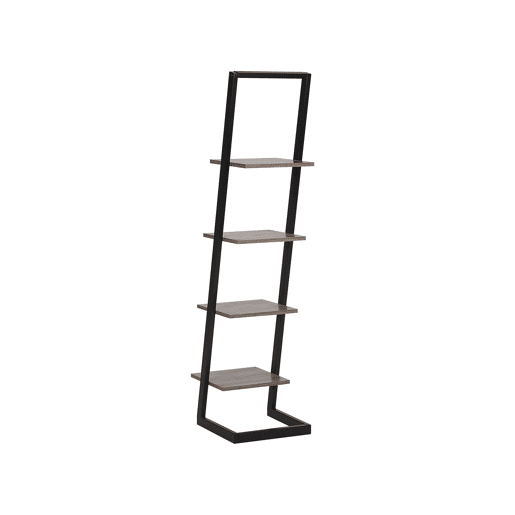 Estante com 4 prateleiras JOPLIN 143 cm Preto