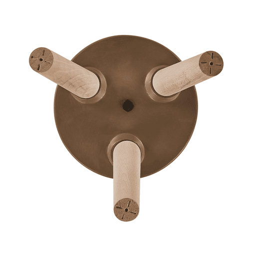 Vaso alto para plantas ACHILIO 30 cm Castanho escuro
