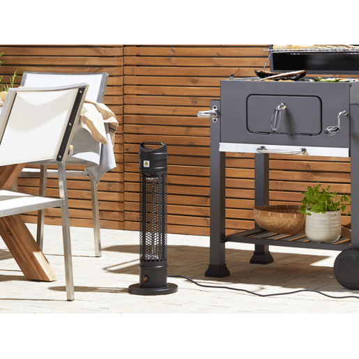 Aquecedor halogéneo independente para exterior KRAKATOA 1000 W Preto
