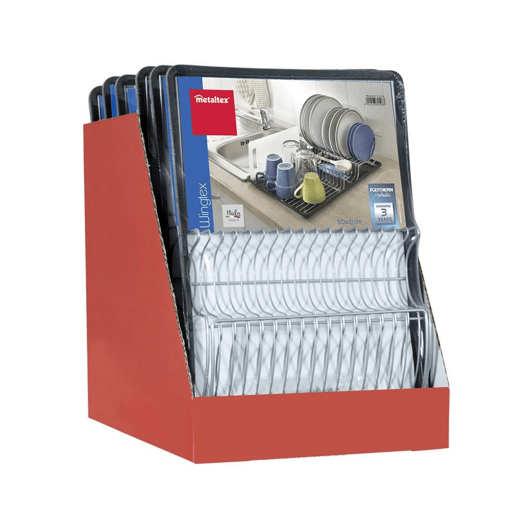 Escorredor de pratos WINGTEX Metaltex com tabuleiro 50x31x7 cm