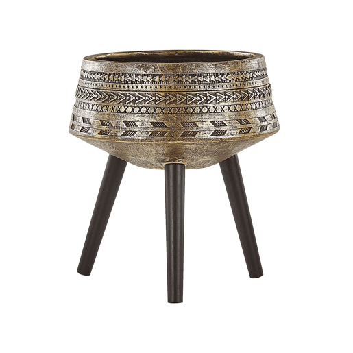 Vaso alto para plantas VARDIANI 50 cm Dourado