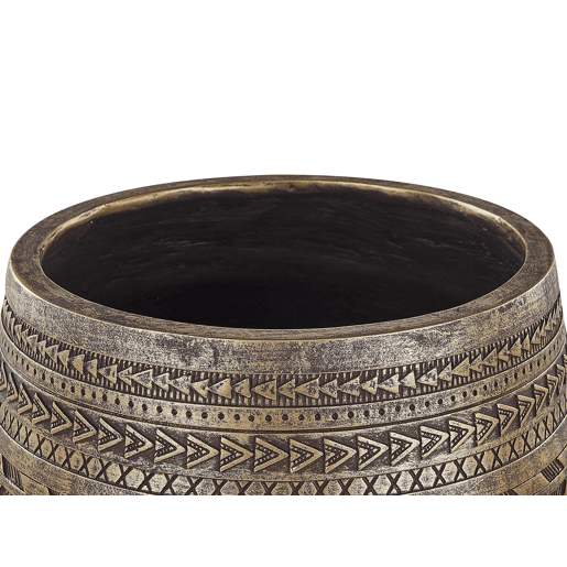 Vaso alto para plantas VARDIANI 50 cm Dourado