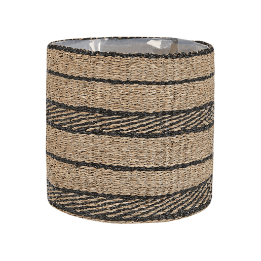 Conjunto de 3 vasos para plantas RASBORA Alga 353127 cm Preto