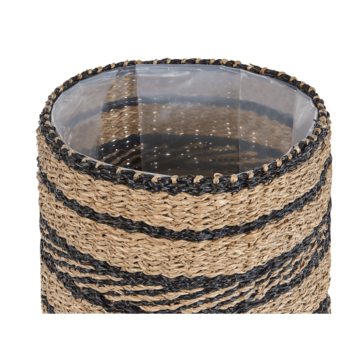 Conjunto de 3 vasos para plantas RASBORA Alga 353127 cm Preto