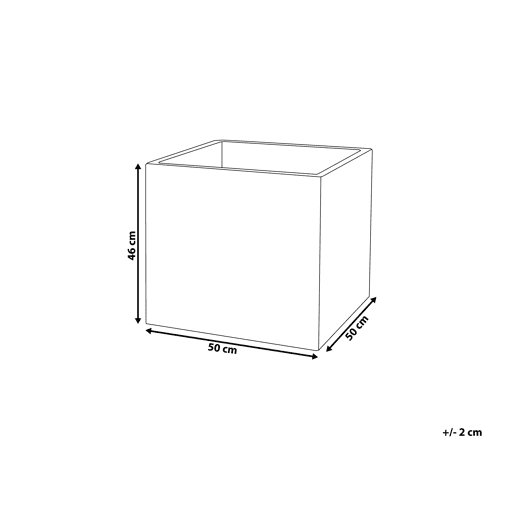 Vaso PAROS 50 cm Preto