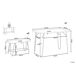 Beliani Conjunto de comedor KEMPTON Beliani Conjunto de comedor KEMPTON Gris Claro
