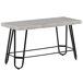 Beliani Conjunto de comedor KEMPTON Beliani Conjunto de comedor KEMPTON Gris Claro