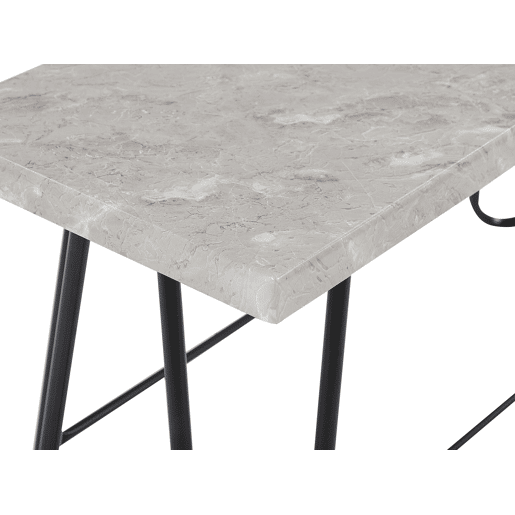 Conjunto de refeição KEMPTON Cinzento claro 4 lugares