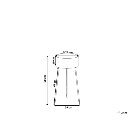 Beliani Suporte para vasos LEIKA