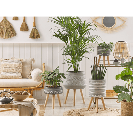 Beliani Vaso alto para plantas MALAKI