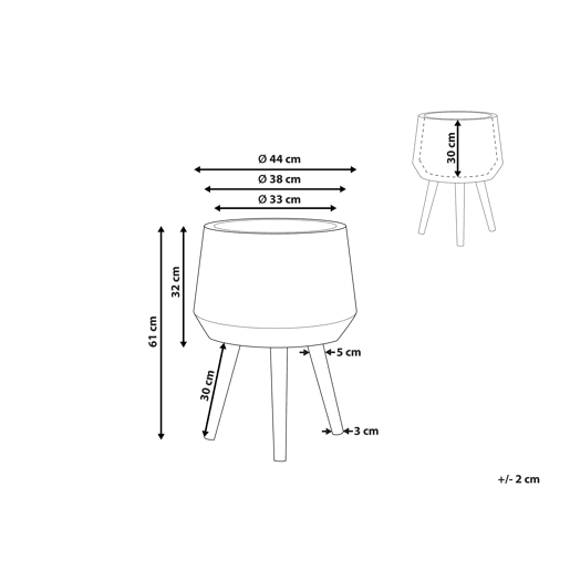 Beliani Vaso alto para plantas MALAKI