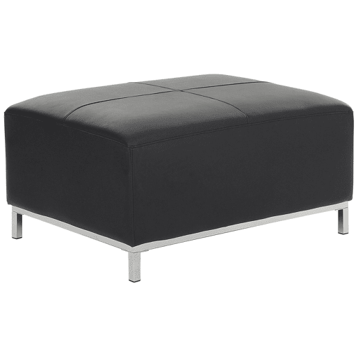 Repousa-pés OSLO Pele Preto Repousa-pés OSLO Pele Preto