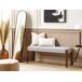 Beliani Banco de cama Poliéster ELYRIA 122x40 Beliani Banco de cama Poliéster ELYRIA 122x40 Gris