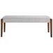 Beliani Banco de cama Poliéster ELYRIA 122x40 Beliani Banco de cama Poliéster ELYRIA 122x40 Gris