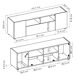 Mueble Bajo Tv Isola Mueble Bajo Tv Isola Natural/ Blanco
