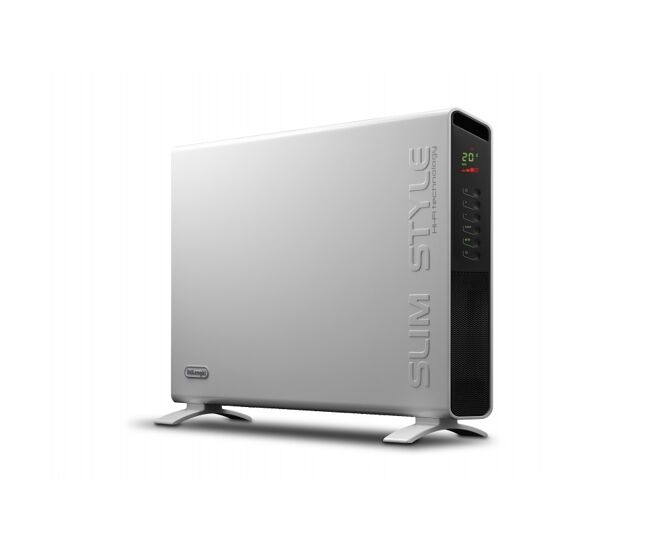 De'longhi convector slim style hcx9120e. calefactor eléctrico portátil. panel con led. sistema de seguridad. termostato. 2.000 w