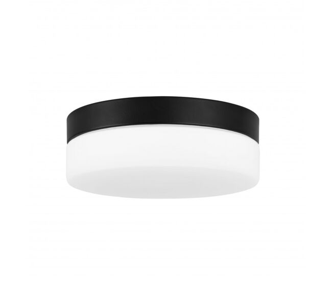 Forlight giro - plafón de techo led para baño con ip44 con luz regulable cálida 3000k y neutra 4000k. color negro