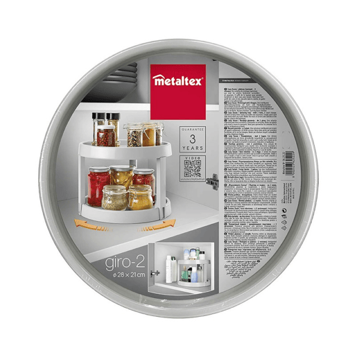 Metaltex GIRO 2 2 Organizador rotativo de 2 nÃveis Metaltex GIRO 2 2 Organizador rotativo de 2 nÃveis