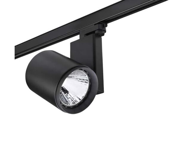 Proyector de carril con cuerpo en extrusión e inyección de aluminio. disponibl