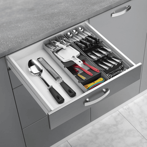 Organizador de talheres ajustável UNI FIT da Metaltex