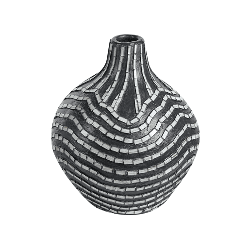 Jarro decorativo KUALU Cerâmica 35 cm Preto