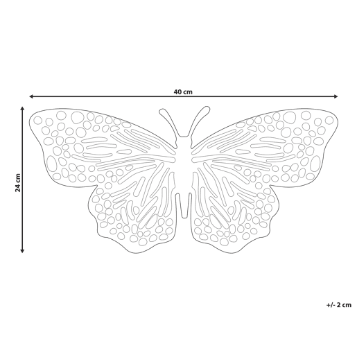 Acessório decorativo Borboleta MADIUN Metal Dourado