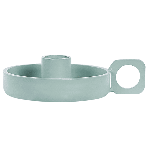 Conjunto de 2 castiçais CHORIO Metal 4 cm Verde menta