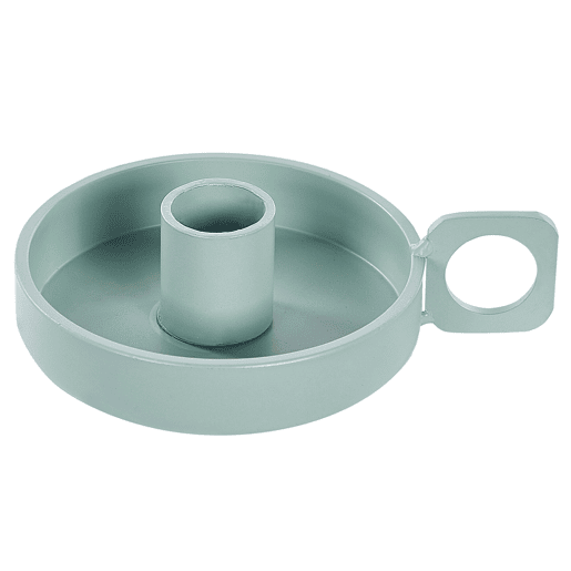 Conjunto de 2 castiçais CHORIO Metal 4 cm Verde menta