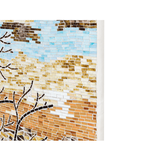 Decoração de parede TAMIANG Vidro 80 cm Multicolor