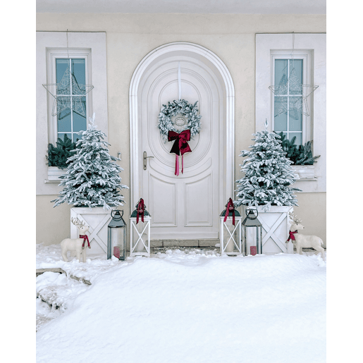 Árvore de Natal artificial com neve BASSIE 120 cm Branco