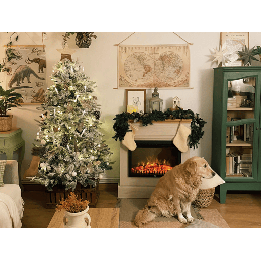 Árvore de Natal artificial com neve TOMICHI 180 cm Branco