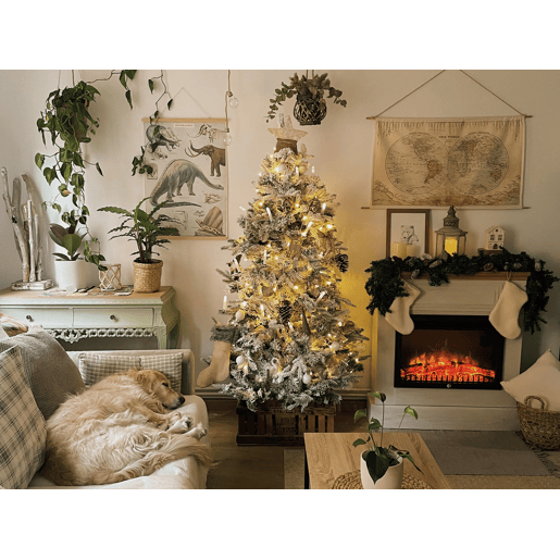 Árvore de Natal artificial com neve TOMICHI 180 cm Branco