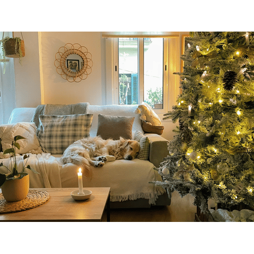 Árvore de Natal artificial com neve TOMICHI 180 cm Branco