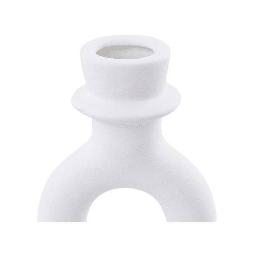 Candelabro SPARTA Cerâmica 17 cm Branco creme