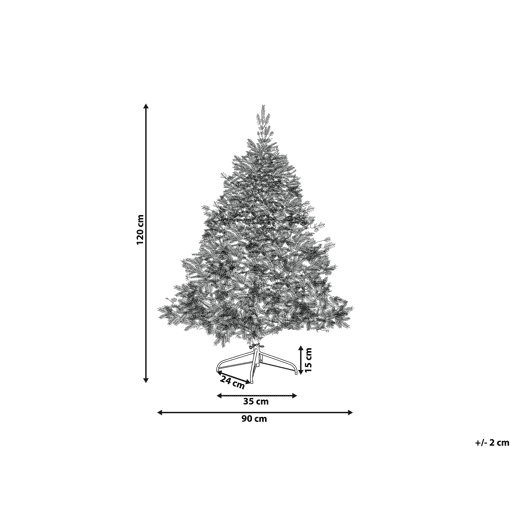Árvore de Natal artificial com neve TOMICHI 120 cm Branco