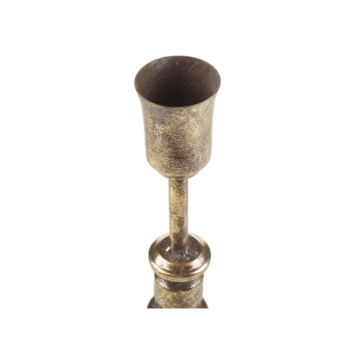 Conjunto de 2 castiçais SALAMINA Metal 6349 cm Dourado